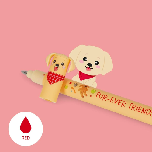 Image of Legami Milano Erasable Gel Pens Limited Edition Fur-Ever Friends Golden Retriever