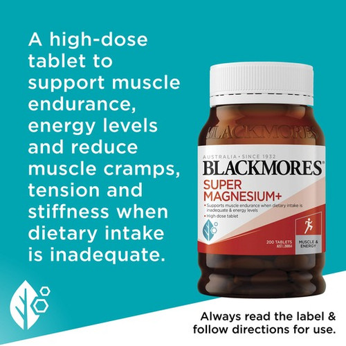 Blackmores Super Magnesium+ 200 Tablets