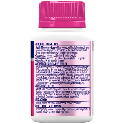 Ostelin Menopause Support 60 Capsules