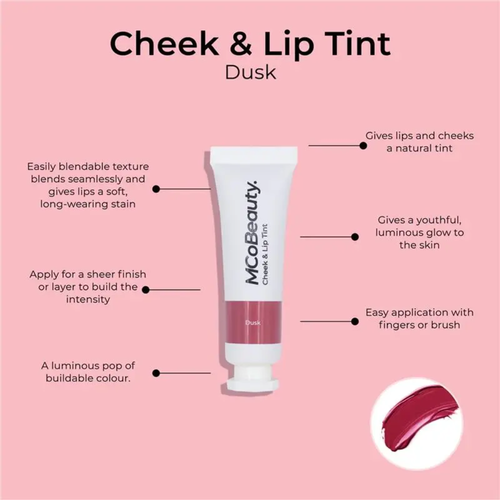 MCoBeauty Cheek & Lip Tint Shade Dusk