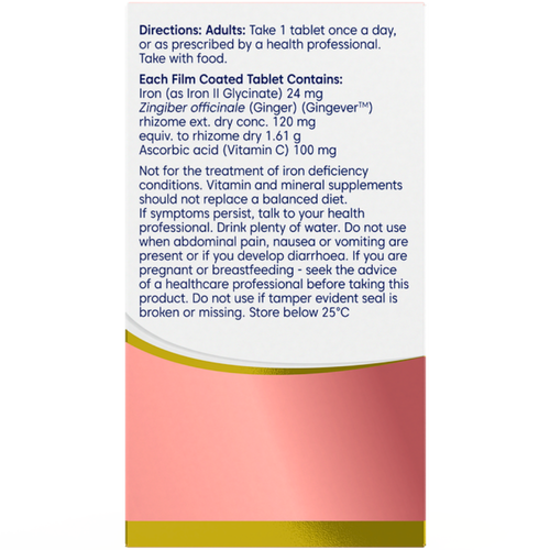 Bioglan Platinum Iron Glycinate Plus 30 Capsules