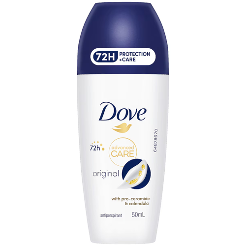 Dove Womens Advanced 72hr Deodorant Roll On Original 50mL