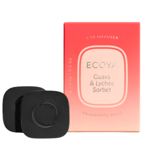 Ecoya Guava Lychee Sorbet Car Diffuser Fragrance Pods