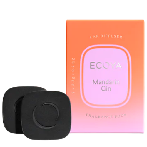 Ecoya Mandarin Gin Sorbet Car Diffuser Fragrance Pods