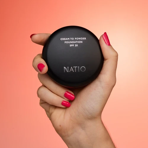 Natio Cream to Powder Foundation SPF 20 Light Honey