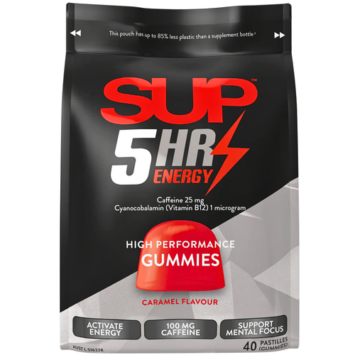 Sup 5HR Energy 100mg Caffeine 40 Gummies