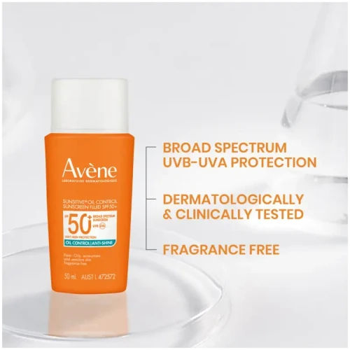Avène Sunsitive SPF 50+ Oil Control Sunscreen Fluid 50mL