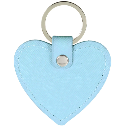 Wicked Sista Heart Keyring Pale Blue/Silver