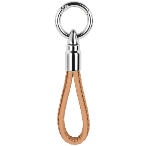 Wicked Sista Weave Loop Keyring Chestnut/Silver