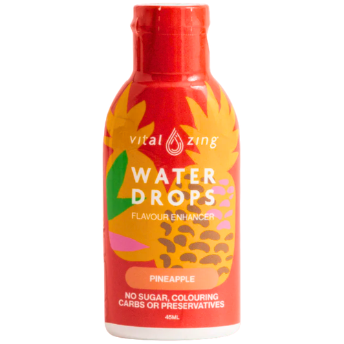 Vital Zing Pineapple Water Drops Flavour Enhancer Vegan No Sugar 45mL