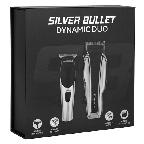 Silver Bullet Dynamic Duo Hair Trimmer and Clipper Set