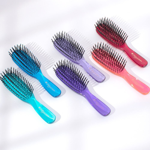 DuBoa 60 Detangler Medium Pink Transparent Hair Brush