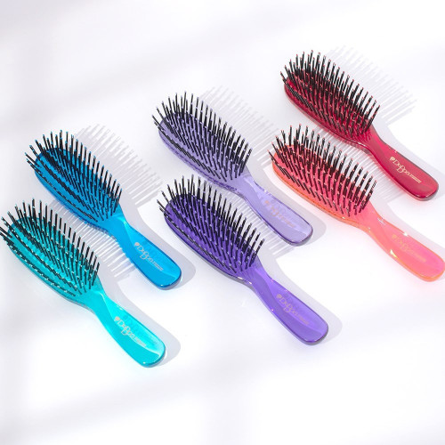 DuBoa 60 Detangler Medium Red Transparent Hair Brush