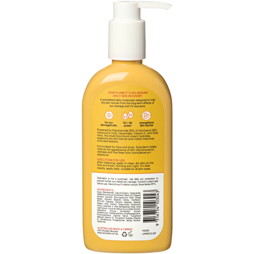 Plunkett's Solarderm Face & Body Recovery Cream 250mL