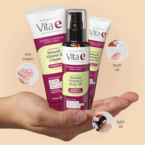 Plunkett's Vita E Pure Vitamin E Quick Dry Oil Travel Size 28mL