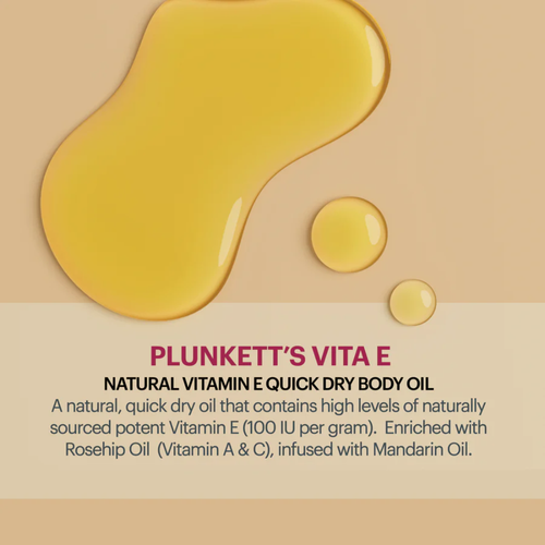 Plunkett's Vita E Pure Vitamin E Quick Dry Oil Travel Size 28mL