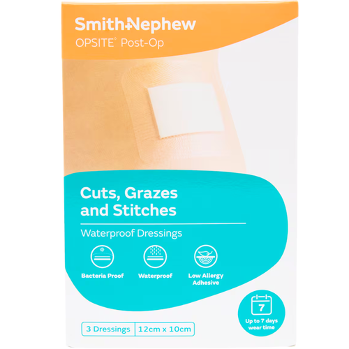 Smith & Nephew Opsite Post-Op 12cm x 10cm Dressing 3Pack