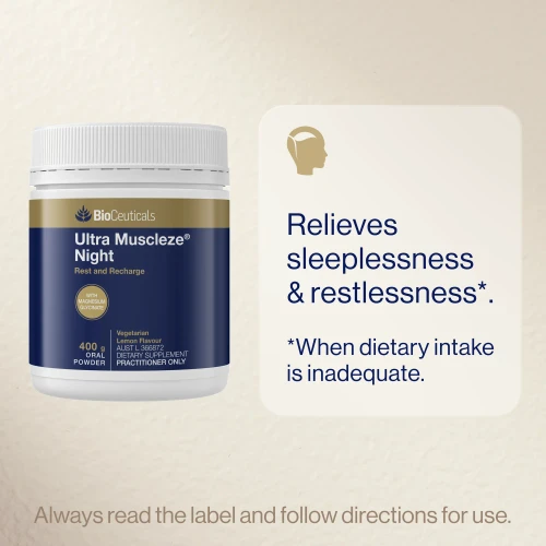 BioCeuticals Muscleze® Night + L-Theanine 60 Capsules