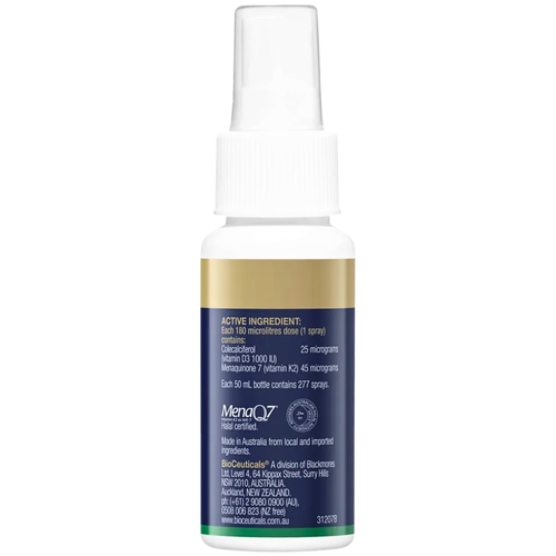 BioCeuticals D3 + K2 Spray 50mL