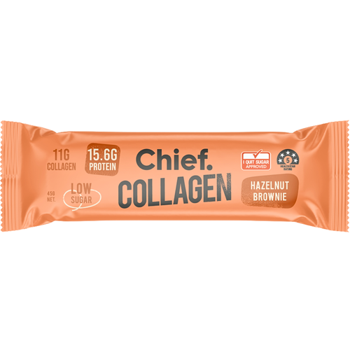 Chief. Collagen Protein Bar Hazelnut Brownie 45g