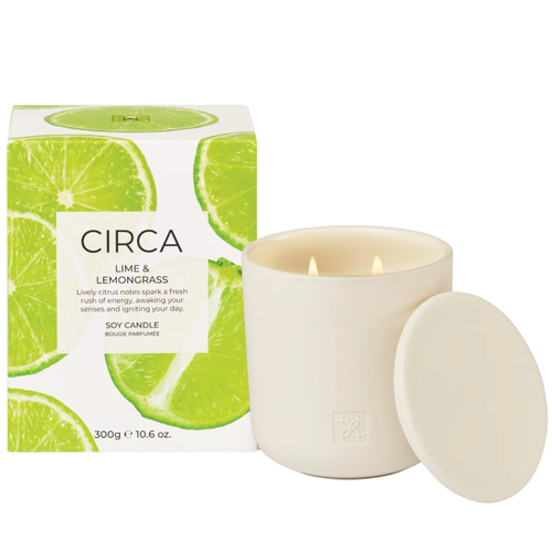 Circa Home Lime And Lemongrass Soy Candle 300g