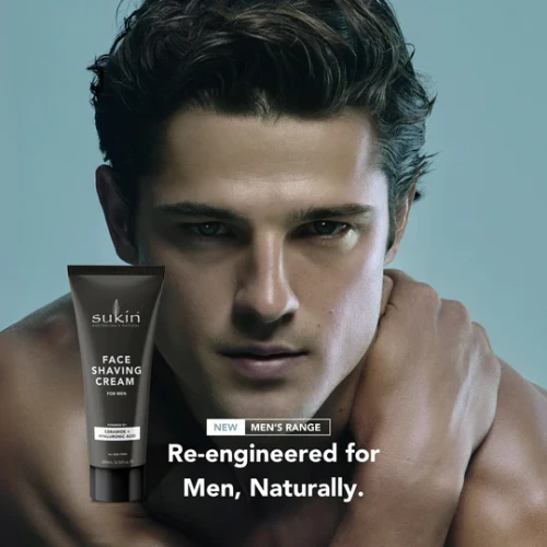 Sukin Mens Face Shaving Cream 200mL