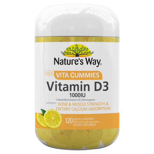 Nature's Way Adult Vita Gummies Vitamin D3 1000IU (120 Gummies)