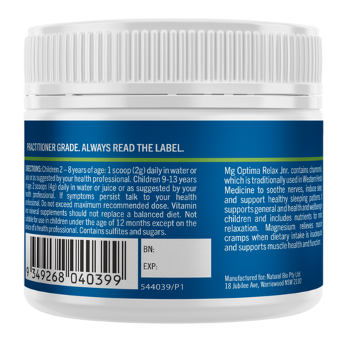 Bioglan Medlab Mg Optima Relax Jnr - Forest Berry Flavour 60g