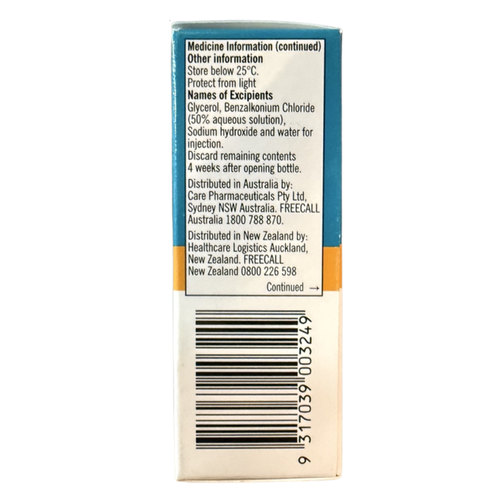 Zaditen Eye Drops for Itchy Allergy Eyes 5mL