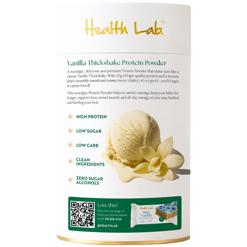 Health Lab Vanilla Thickshake Protein Powder 11 Servings 330g