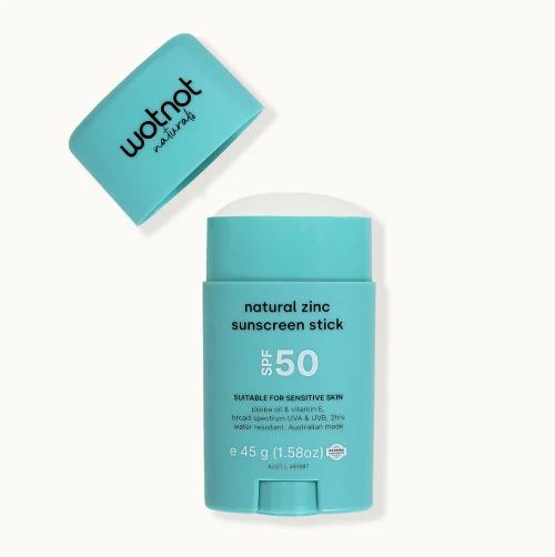 Wotnot Naturals Zinc Sunscreen Stick SPF50 45g