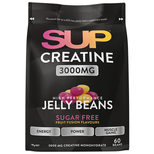 SUP Creatine 3000mg Sugar Free Jelly Beans Fruit Fusion Flavour 60Pack