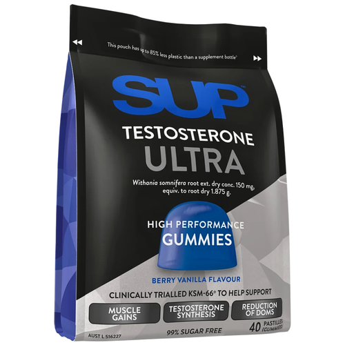 SUP Testosterone Ultra Gummies Berry Vanilla Flavour 40Pack