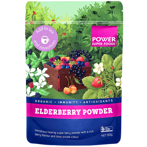 Power Super Foods Organic Elderberry Powder 60g
