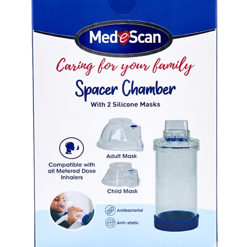 Medescan Spacer Chamber Kit With 2 Silicone Masks