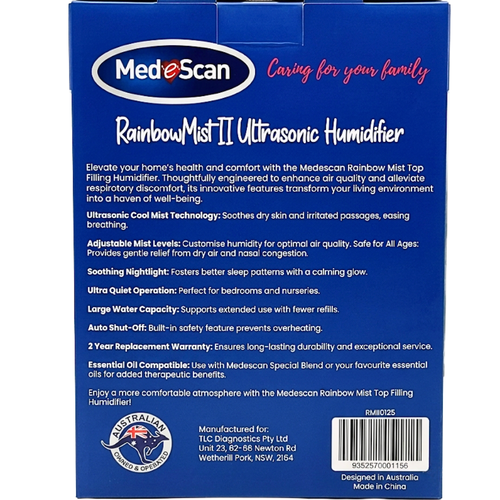 Medescan RainbowMist II Ultrasonic Humidifier