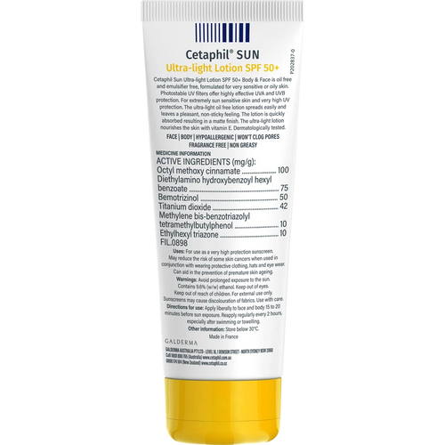 Cetaphil Sun SPF50+ Ultra-Light Lotion 100mL