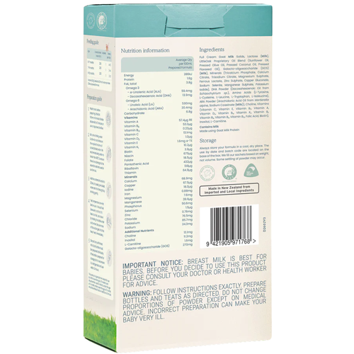 LittleOak Natural Goat’s Follow On Formula 6 - 12 Months 30g 6 Sachets