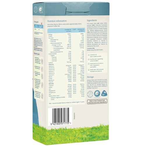 LittleOak Natural Goat’s Toddler 12+ Months 30g 6 Sachets