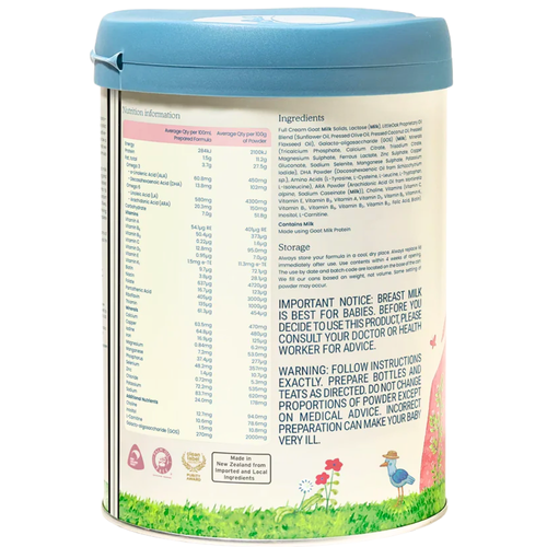 LittleOak Natural Goat’s Milk Infant Formula 1 800g