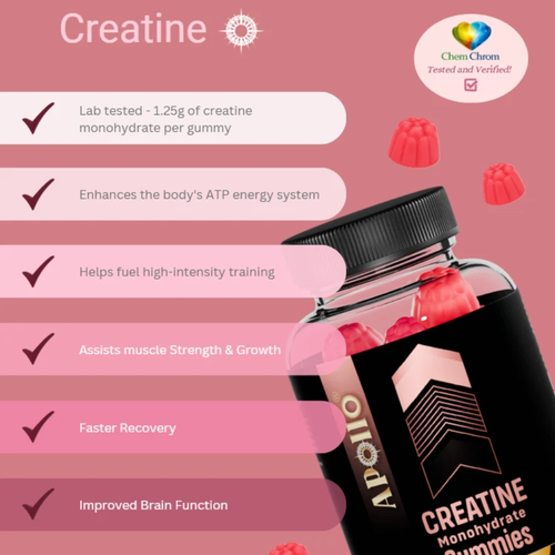 Apollo Creatine Monohydrate Watermelon 120 Gummies