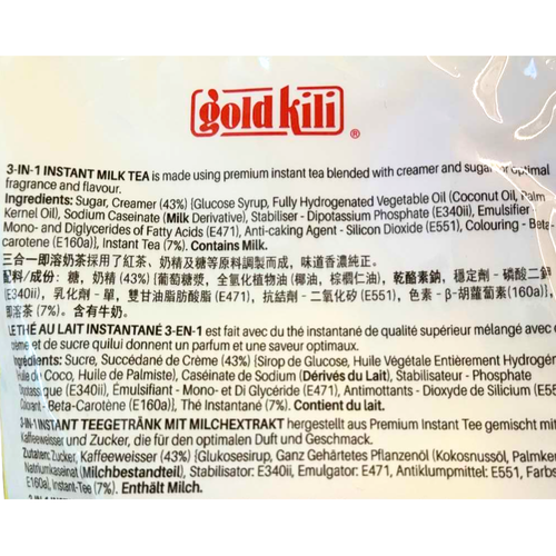 Gold Kili IInstant 3-in-1 Milk Tea Mix 18g x 30 Sachets