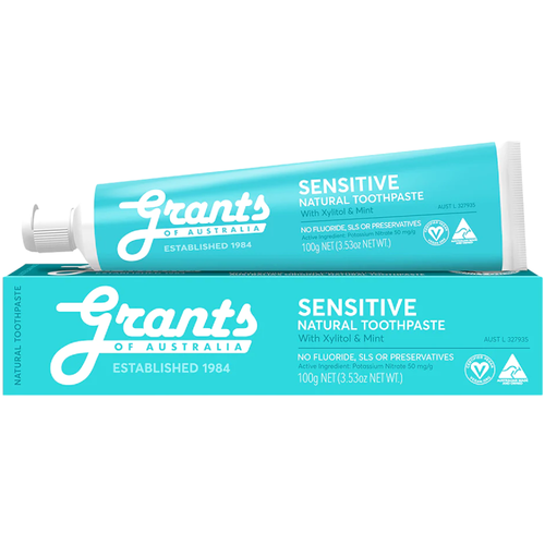 Grants of Australia Sensitive Xylitol Natural Fluoride Free Toothpaste 110g