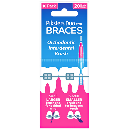 Piksters Braces Interdental Brushes 10pk