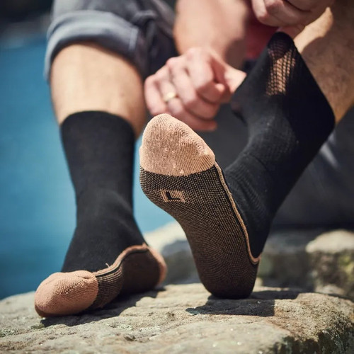 Glucology Dia-Care Copper Socks Black 1 Pair Small