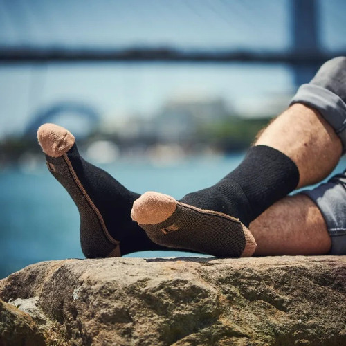 Glucology Dia-Care Copper Socks Black 1 Pair Medium