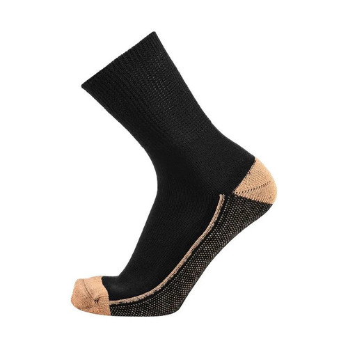 Glucology Dia-Care Copper Socks Black 1 Pair Extra Large