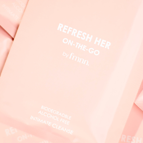 fmnn Refresh Her On-The-Go Peach Intimate Wipes 25 Pack