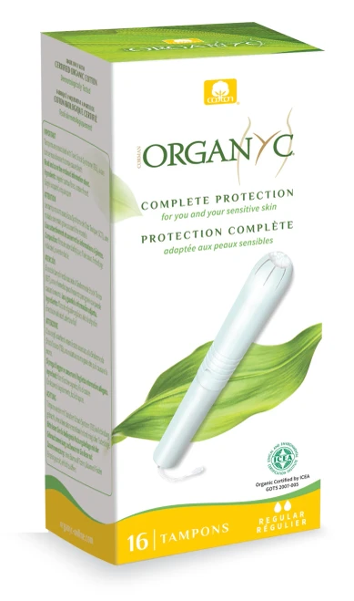 Organyc Organic Cotton Applicator Regular Tampons 16 Pack