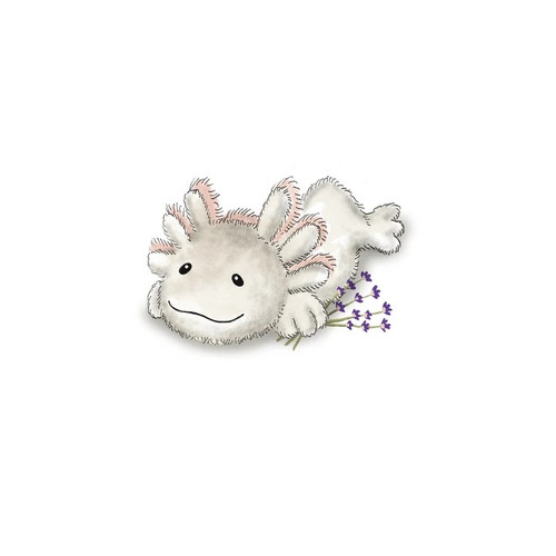 Warmies White Axolotl Plush Microwavable Heat Pack